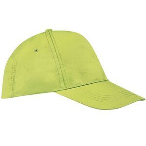 SOLS Unisex Buzz 5 Panel Baseball Cap / Apple Green